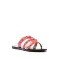 Moschino 'Teddy Bear' leather slides - Red