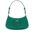 Prada Cleo crystal-embellished shoulder bag - Green