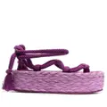 ISABEL MARANT rope-strap platform sandals - Purple
