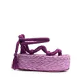 ISABEL MARANT rope-strap platform sandals - Purple