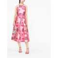 alice + olivia Cherra cutout-detail midi dress - Pink