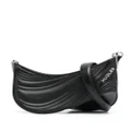 Mugler small Spiral Curve 01 embossed crossbody bag - Black