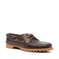 Timberland cleated-sole leather loafers - Brown