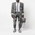 Thom Browne embroidered tailored-cut trousers - Grey