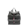 Thom Browne RWB stripe wool backpack - Grey