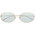 Gucci Eyewear polished round-frame sunglasses - Gold