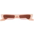 Alexander McQueen logo-print detail sunglasses - Pink