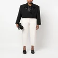 Jil Sander cotton cropped trousers - White