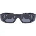 Versace Eyewear oversized geometric frame sunglasses - Black