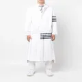 Thom Browne striped hooded jacket - White