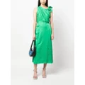 MSGM jacquard-print sleeveless dress - Green