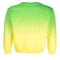 Moschino gradient logo-trim jumper - Green