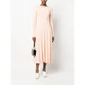 Jil Sander long-sleeved flared dress - Pink
