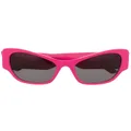 Balenciaga Eyewear enamelled-logo cat-eye frame sunglasses - Pink