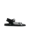 Versace Greca-detail sandals - Black