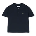 Lacoste Kids embroidered-logo polo shirt - Blue