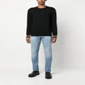 Emporio Armani faded-effect straight-leg jeans - Blue
