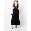Elie Saab sequin-embellished gown - Black