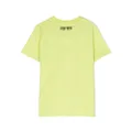 Kenzo Kids tiger-print short-sleeve T-shirt - Green