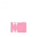 Furla logo-plaque leather coin purse - Pink