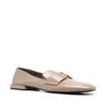 Furla 1927 flat leather loafers - Brown