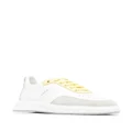 Furla contrast lace-up sneakers - White