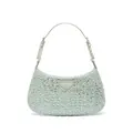 Prada Cleo crystal-embellished shoulder bag - Green
