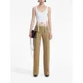 Dion Lee low-rise straight trousers - Neutrals