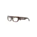 Gucci Eyewear rectangle-frame glasses - Brown