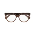 Stella McCartney Eyewear pantos-frame transparent-design sunglasses - Brown