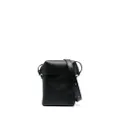 Jil Sander mini Lid leather messenger bag - Black