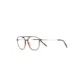 TOM FORD Eyewear tortoiseshell pilot-frame glasses - Brown