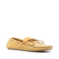 ISABEL MARANT stud-detailled round-toe loafers - Yellow
