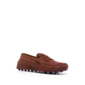 Tod's Gommino shearling-lined loafers - Brown