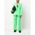 MSGM high-waist tailored trousers - Green