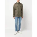 Herno long-sleeve zip-up hoodie jacket - Green