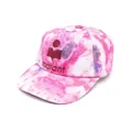MARANT marbled-print logo cap - Pink