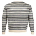 ASPESI striped knitted jumper - Neutrals