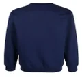 Moschino logo-print crew-neck sweatshirt - Blue