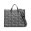 Versace logo-print tote bag - Black