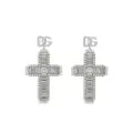 Dolce & Gabbana KIM DOLCE&GABBANA rhinestone-embellished cross earrings - Silver