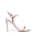 Stuart Weitzman 105mm crystal-embellished sandals - Pink