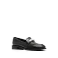 Stuart Weitzman crystal-embellished loafers - Black