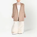 Adam Lippes Gina open-front cashmere coat - Brown