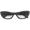 Alexander McQueen Eyewear oversized round-frame sunglasses - Black