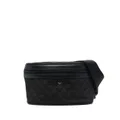 Emporio Armani monogram belt bag - Black