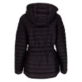 Moncler padded belted-waist coat - Black