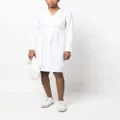 Calvin Klein long-sleeve belted dress - White
