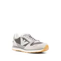 Emporio Armani panelled low-top sneakers - Grey