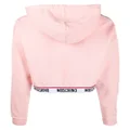 Moschino debossed logo hoodie - Pink
